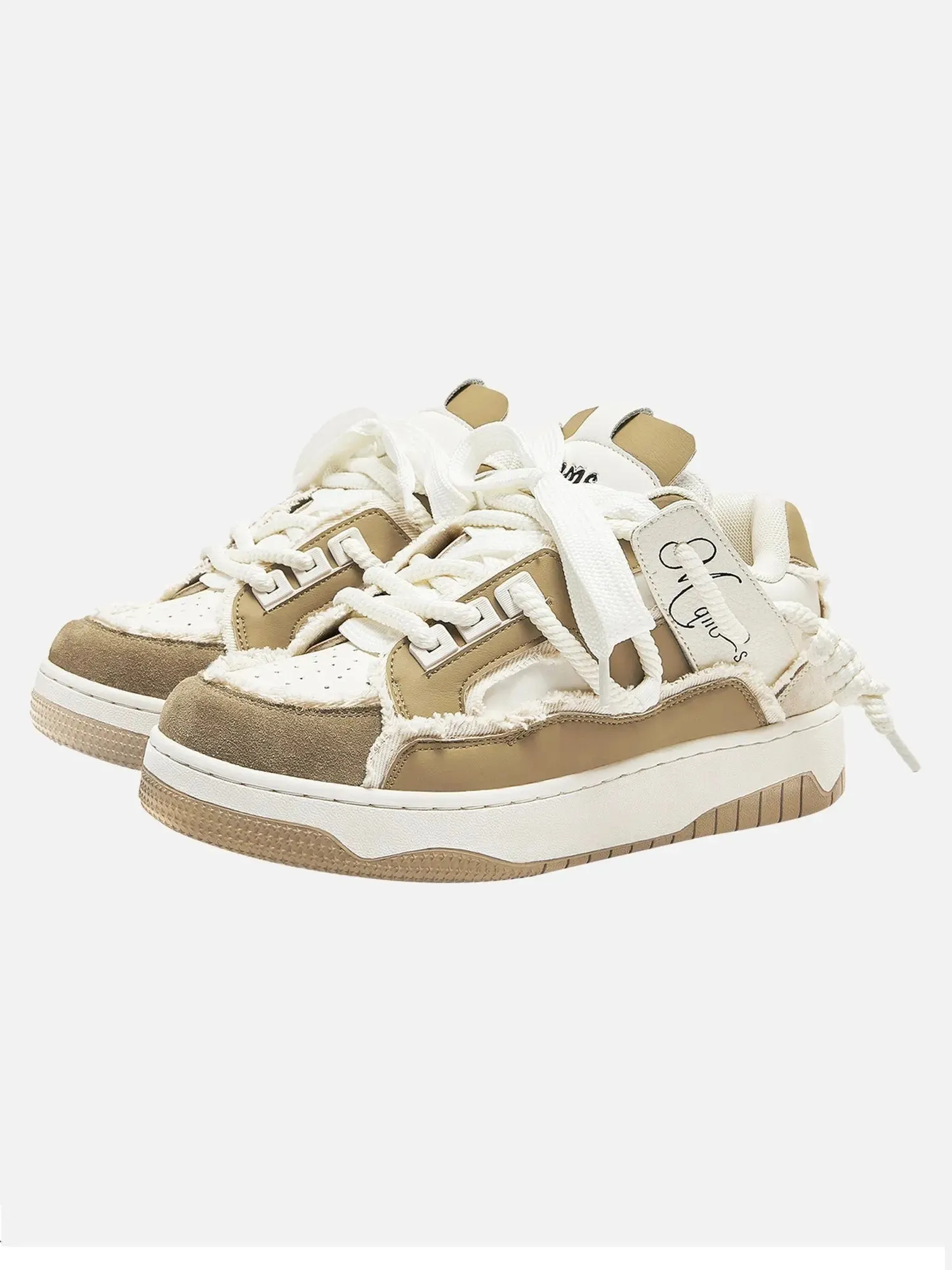 1984 Destruction Series Tassel Contrast Color Sneakers