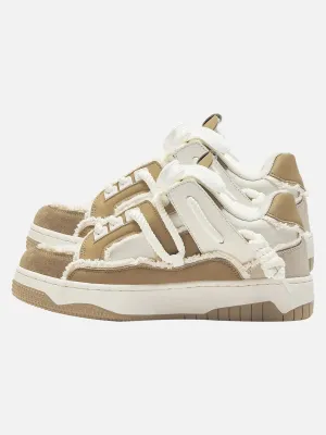 1984 Destruction Series Tassel Contrast Color Sneakers