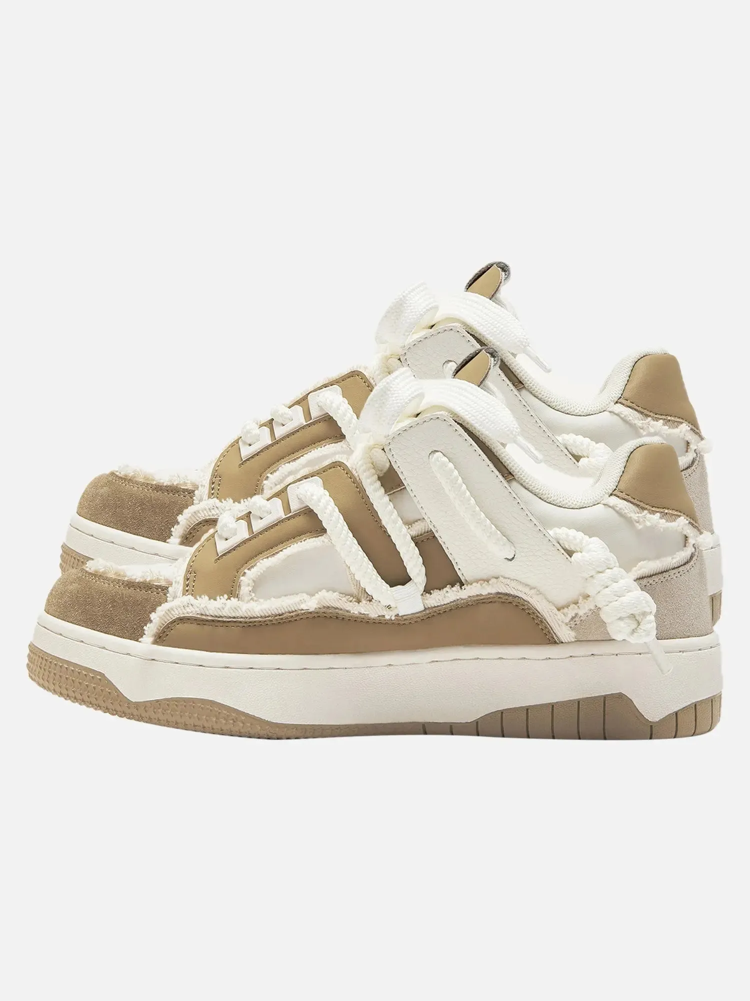 1984 Destruction Series Tassel Contrast Color Sneakers
