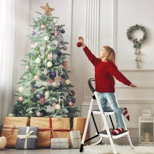 2 Step Folding Household Ladder with Anti-Slip Platform and Grip 2 Step Folding Household Ladder with Anti-Slip Platform and Grip