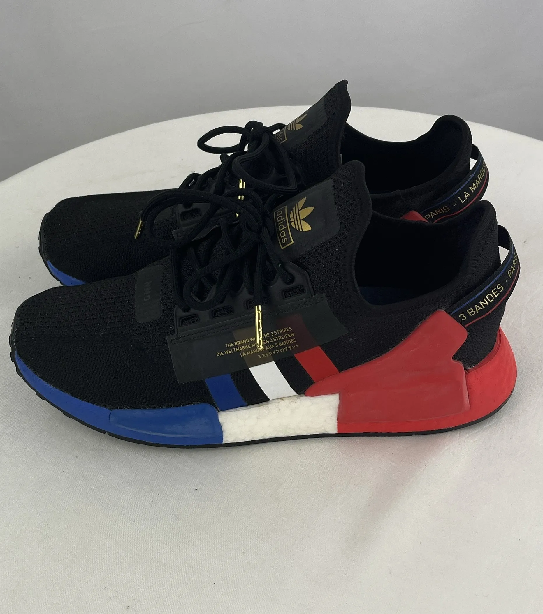Adidas Men's NMD R1 V2 Paris Red/White/Blue Collector Shoes Size 8