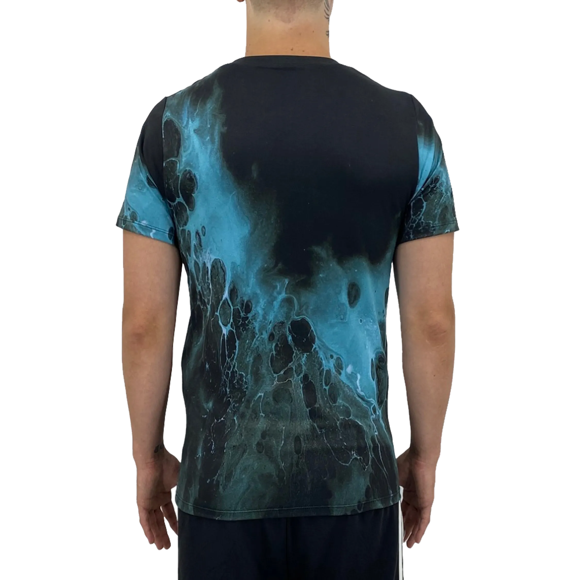 Black Blue Splash Men's T-shirt