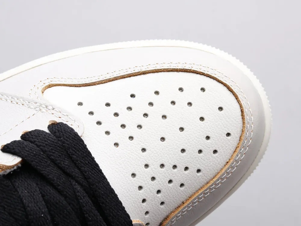 CE - AJ1 gray and white scratch shoes for women