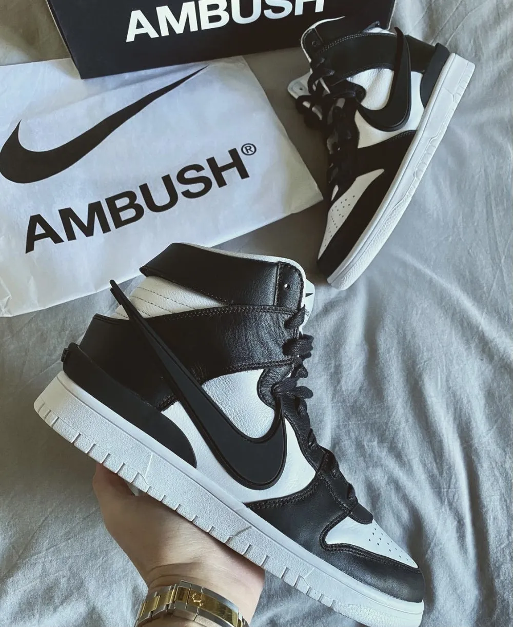 CE - AMBUSH x DUNK HIGH Black & White Collaboration