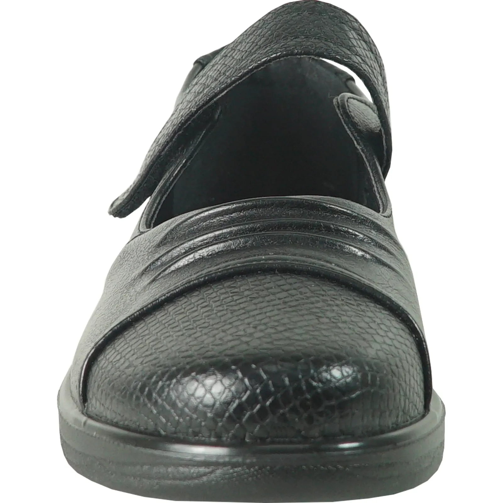 KOZI Women Comfort Casual Shoe OY8203 Wedge Mary Jane Black