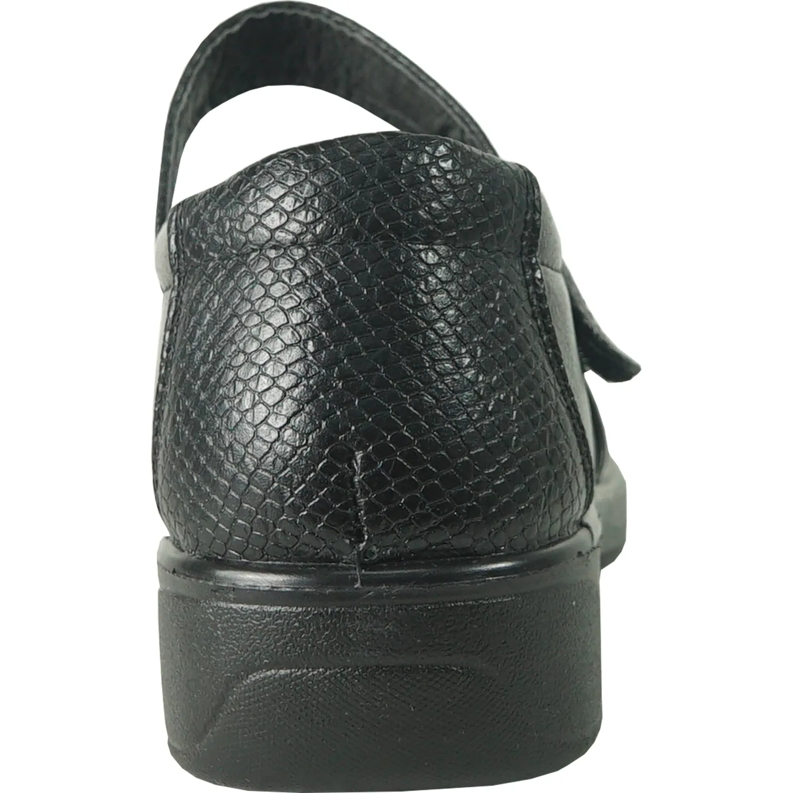 KOZI Women Comfort Casual Shoe OY8203 Wedge Mary Jane Black