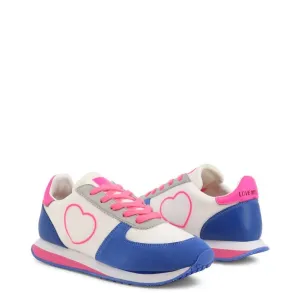 Love Moschino Blue Heart Sneakers Love Moschino Blue Heart Sneakers