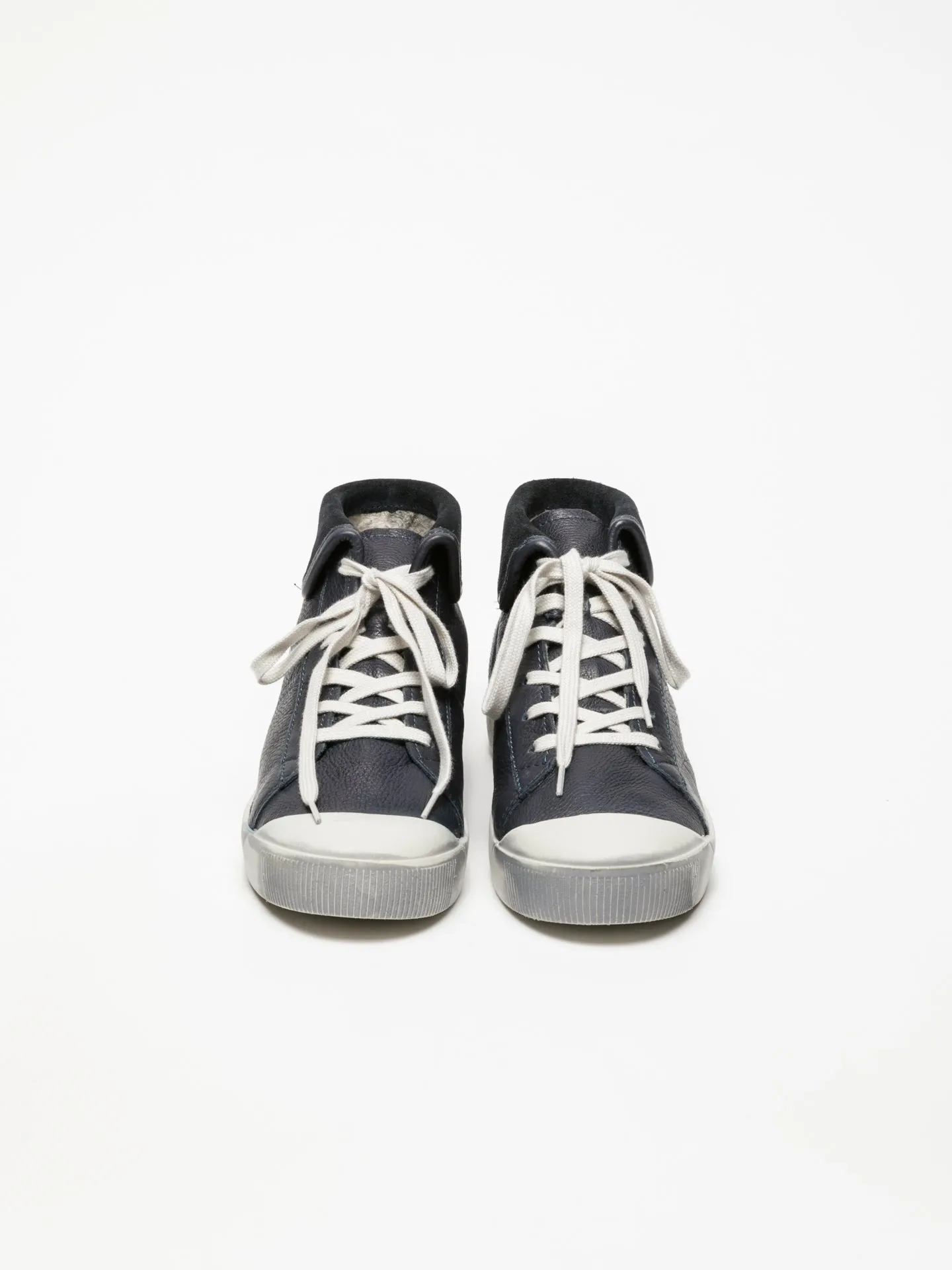 Navy Hi-Top Trainers