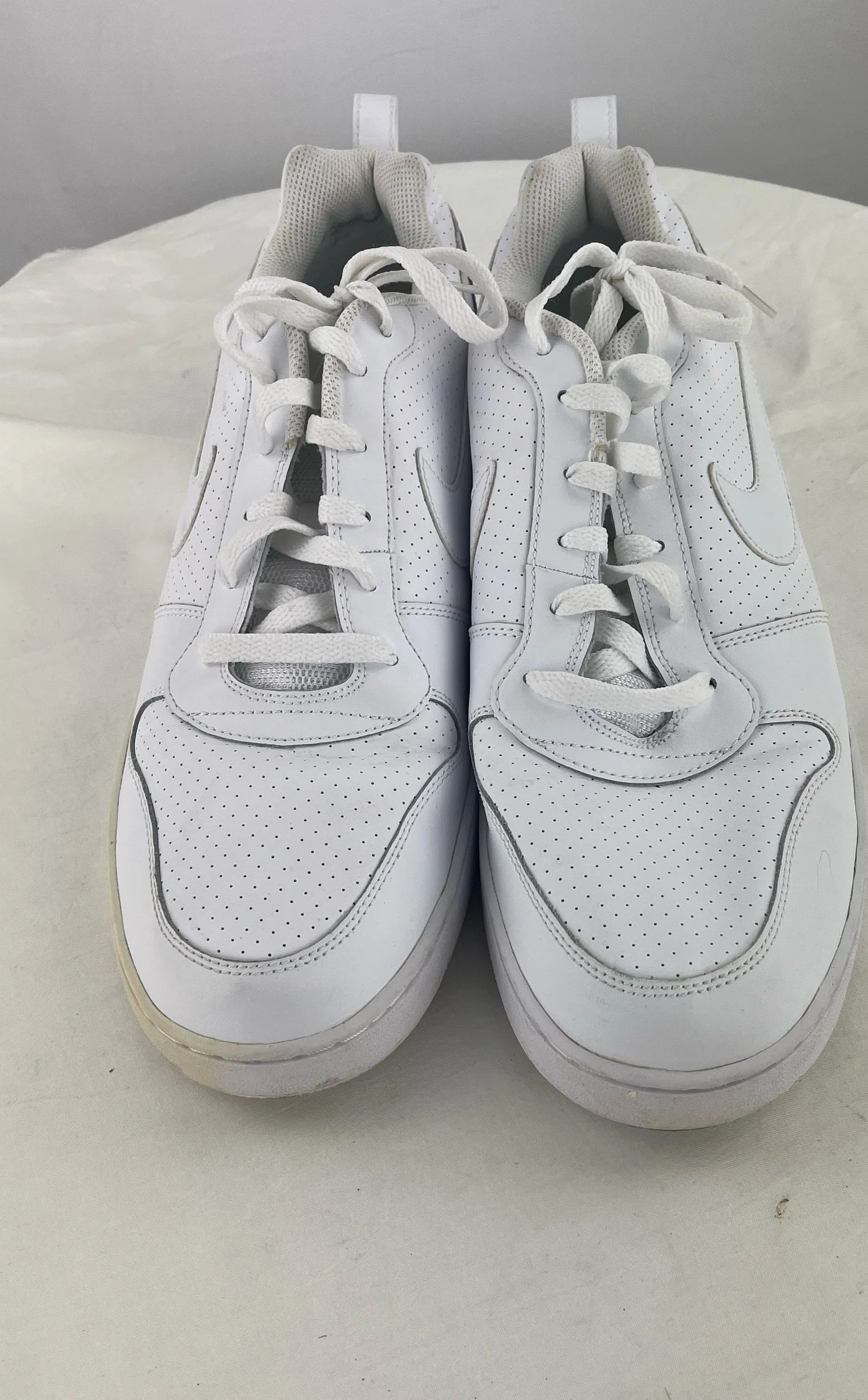 NIKE Men's Court Borough Low White Shoes Sneakers Size 13