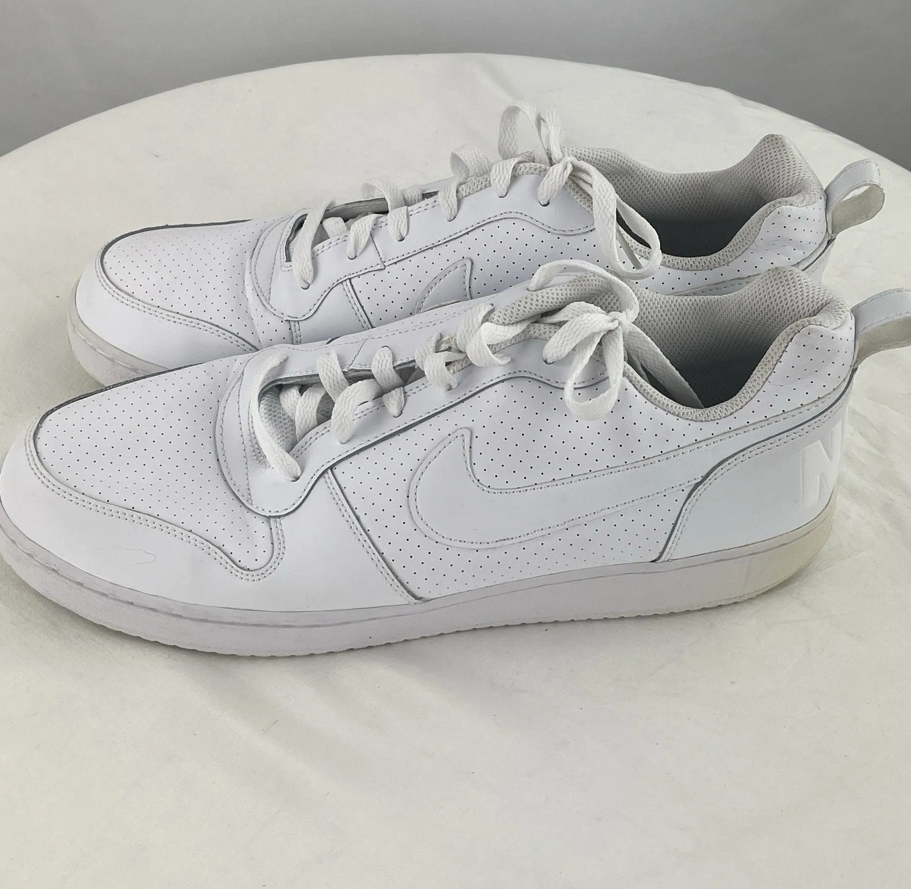 NIKE Men's Court Borough Low White Shoes Sneakers Size 13
