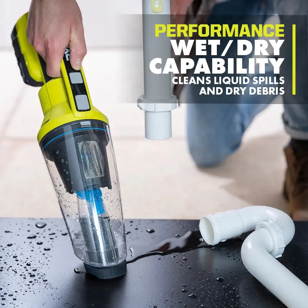 Open Box -  RYOBI 18V ONE  Cordless Wet/Dry Hand Vacuum (Tool Only)