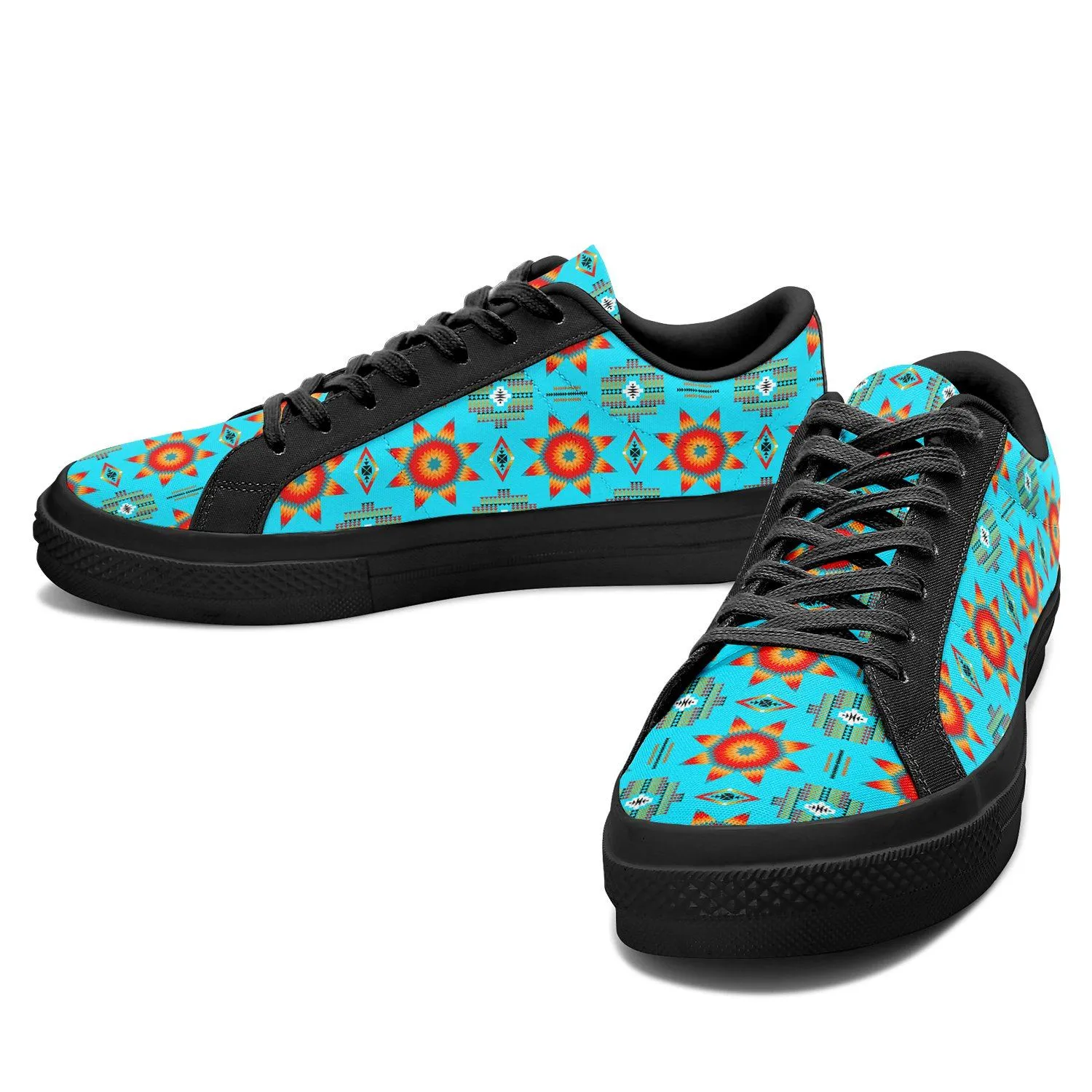 Rising Star Harvest Moon Aapisi Low Top Canvas Shoes Black Sole