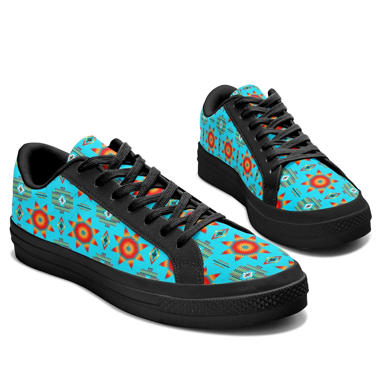 Rising Star Harvest Moon Aapisi Low Top Canvas Shoes Black Sole