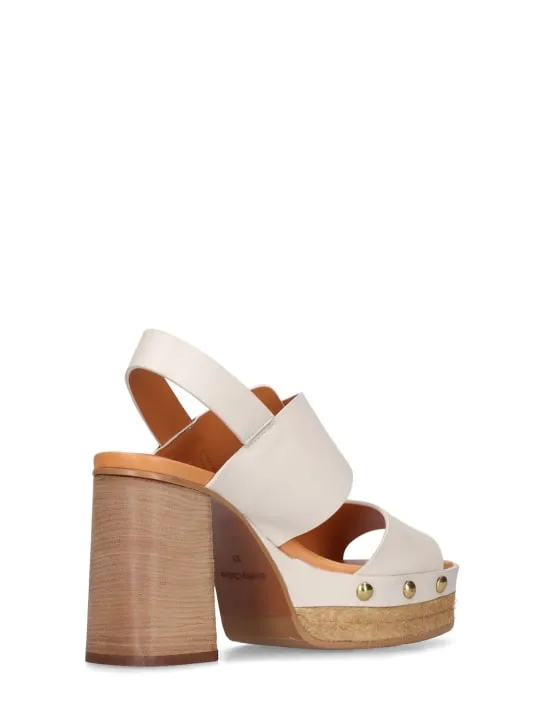 See By Chloé   105mm Joline leather platform sandals 