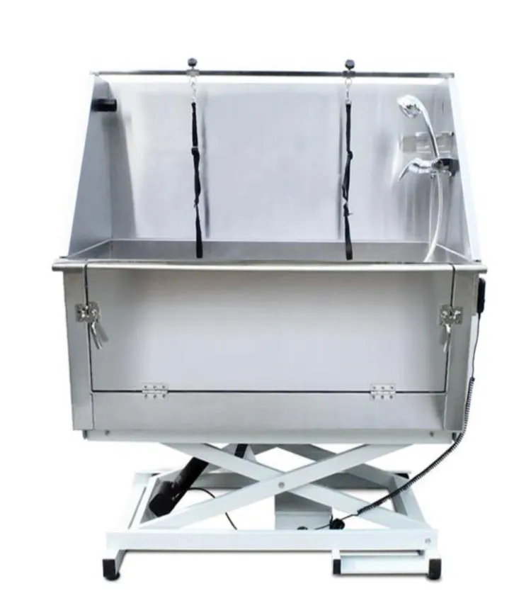 Stainless Steel Bath Tub Pro 127cm choice of •Electric Lift or •Stand (removable) ~ Full Width Walk-In Entry Door   many features
