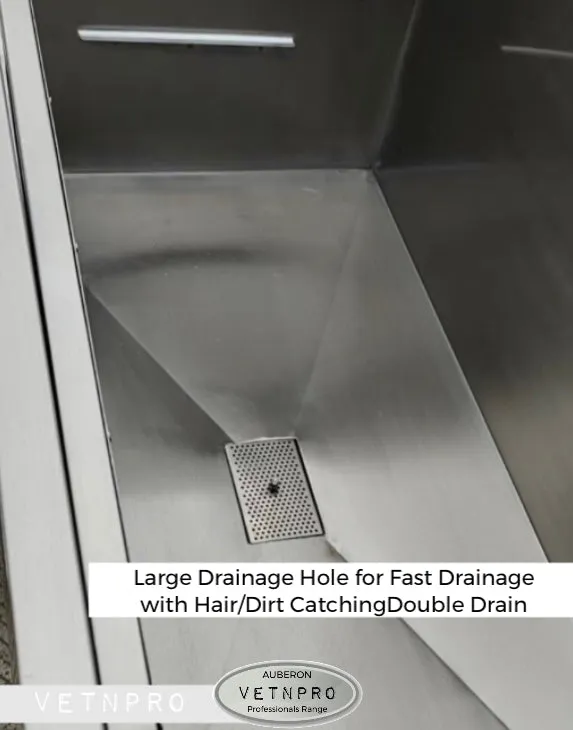 Stainless Steel Bath Tub Pro 127cm choice of •Electric Lift or •Stand (removable) ~ Full Width Walk-In Entry Door   many features