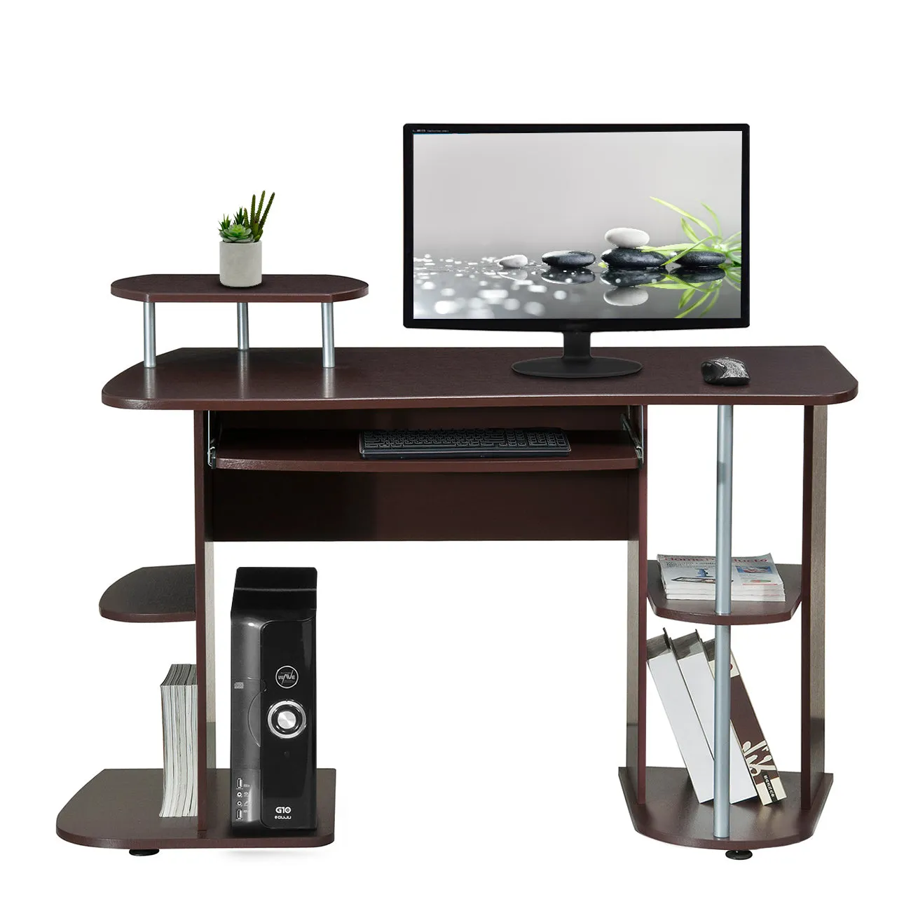 Tech Max Computer Workstation Desk With Storage