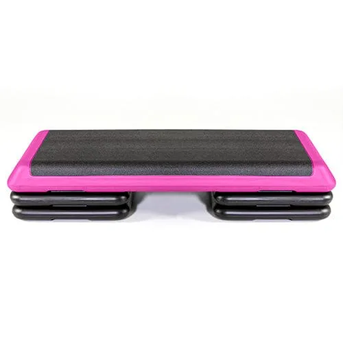 The Step Health Club Size Platform With four (4) Original Risers - Pink