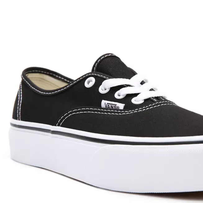 Vans scarpa sneakers con zeppa da donna Authentic Platform VN0A3AV8BLK nero