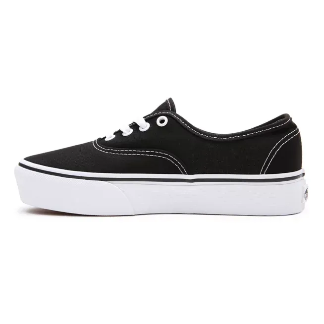 Vans scarpa sneakers con zeppa da donna Authentic Platform VN0A3AV8BLK nero